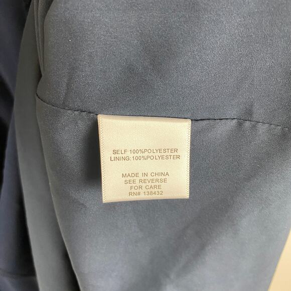 Modcloth Navy Keyhole Midi Dress Sophisticated Demure Wedding Guest Career 10 - Picture 8 of 8